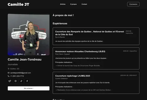 Camille Jean-Tondreau — Journalist