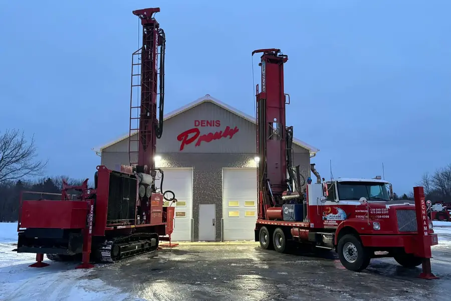 Forage de puits d'ascenseur en espace restreint par Forages Denis Proulx