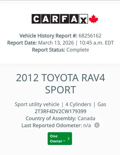 2012 Toyota Rav4 sport — photo 9
