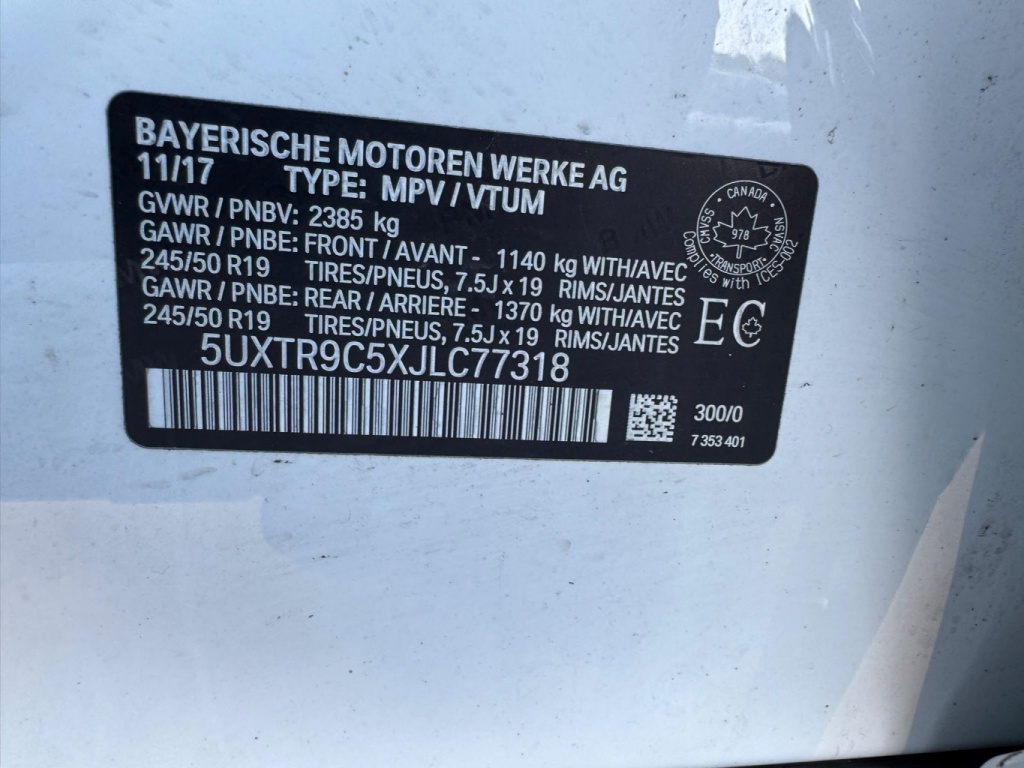 BMW X3 xDrive30i 2018 — photo 15