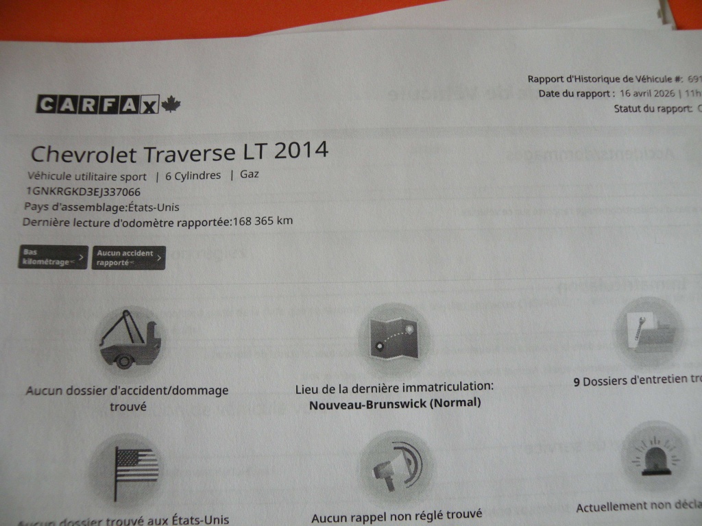 Chevrolet Traverse 1LT 2014 — photo 20