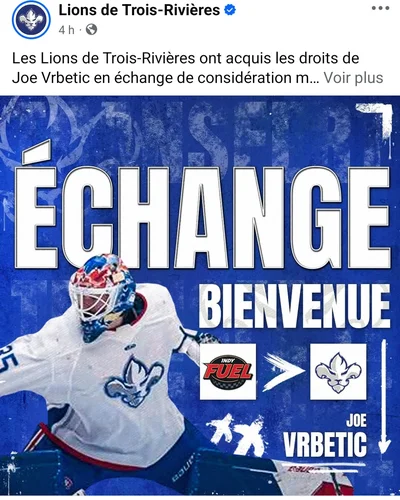 Credit: Facebook des Lions