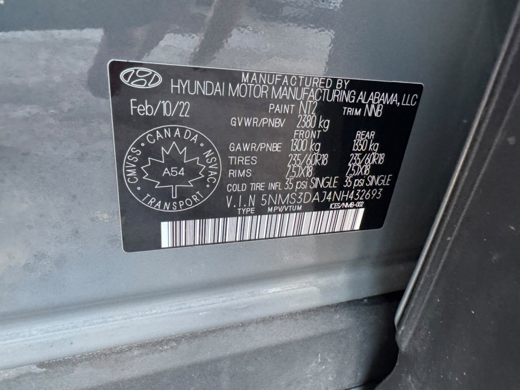 Hyundai Santa Fe Privilégié 2022 — photo 17