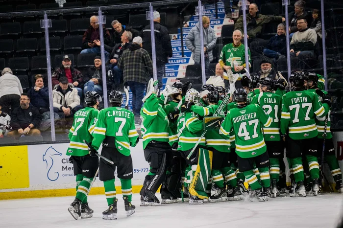 Les Foreurs célèbrent leur victoire en prolongation&nbsp;